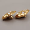 Secondhand Chanel Vintage CC Diamond Clip-On Earrings