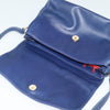 Secondhand Celine Circle logo Navy Leather Bags