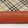 Secondhand Burberry Front Pocket Messenger Bag Check Embossed