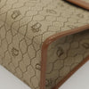 Christian Dior Vintage Honeycomb Handbag Canvas Leather