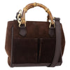 Secondhand Gucci Vintage Bamboo Front Pocket Tote