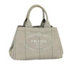 Secondhand Prada Canapa Tote Gray Canvas Bags