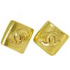 Secondhand Chanel Vintage CC Square Clip-On Earrings