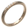 Secondhand Tiffany & Co. Forever Wedding Band Ring 18K Pink Gold with Diamonds