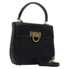 Secondhand Salvatore Ferragamo Gancini Convertible Top Handle Bag