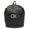 Secondhand Salvatore Ferragamo Gancini Flap Drawstring Backpack