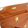 Hermes Kelly Handbag Brown Courchevel with Gold Hardware