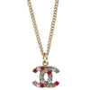 Secondhand Chanel CC Pendant Necklace Multicolor