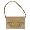 Secondhand Fendi Square Flap Beige Satin Bags