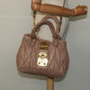 Miu Miu Coffer Convertible Satchel Matelasse Leather