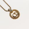 Secondhand Christian Dior CD Pendant Necklace Gold-plated