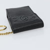 Secondhand Chanel Vintage CC Phone Holder Crossbody Bag Caviar