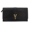 Saint Laurent Y Line Flap Wallet Leather