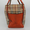 Secondhand Burberry Canterbury Panels Tote Haymarket Coated Canvas and