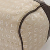 Secondhand Bvlgari Logomania Handbag Beige Canvas Bags