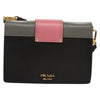 Prada Metal Ribbon Shoulder Bag City Calfskin