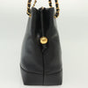 Secondhand Chanel Vintage CC Logo Chain Tote Caviar