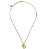 Secondhand Christian Dior CD Pendant Necklace Gold-plated