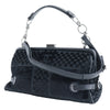 Secondhand Chanel Vintage CC Side Belted Bowler Bag Check Embossed