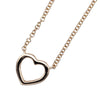 Secondhand Tiffany & Co. Metro Heart Pendant Necklace 18K Rose Gold and Diamonds