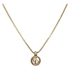 Secondhand Christian Dior CD Round Pendant Necklace