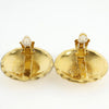 Secondhand Chanel Vintage Round CC Clip-On Earrings