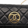 Chanel Vintage Square Flap Shoulder Bag Quilted Patent