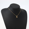 Secondhand Christian Dior CD Pendant Necklace Metal and Crystals