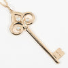 Secondhand Tiffany & Co. Fleur de Lis Key Pendant Necklace 18K Pink gold and Diamonds