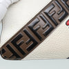 Secondhand Fendi Mania Logo Zip Pouch Inlaid