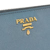 Secondhand Prada Zip Around Tab Wallet Saffiano