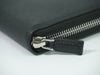 Secondhand Prada Zip Around Organizer Wallet Saffiano Leather with Applique