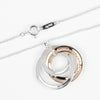 Secondhand Tiffany & Co. 1837 Interlocking Circles Pendant Necklace Sterling Silver and Rubedo