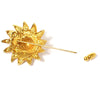 Secondhand Chanel Vintage Sunburst Lion Head Brooch