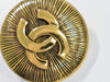 Secondhand Chanel CC Brooch Gold Plated Jewelry