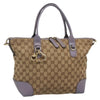 Secondhand Gucci Convertible Belted Tote GG Canvas with