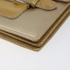 Secondhand Fendi Square Flap Beige Satin Bags