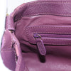 Secondhand Bvlgari Chandra Satchel Purple Leather Bags