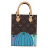 Louis Vuitton Petit Sac Plat Bag Yayoi Kusama Pumpkins Monogram Canvas