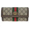 Gucci Ophidia Continental Wallet GG Coated Canvas