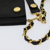 Chanel Classic Card Holder on Chain Wristlet Leather