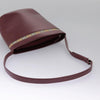 Secondhand Burberry Shoulder Bag Burgundy Leather Bags