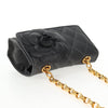 Secondhand Chanel Vintage Camellia Flap Crossbody Bag Satin and Mesh