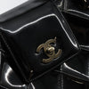 Secondhand Chanel Vintage CC Lock Flap Shoulder Bag Quilted Patent