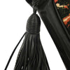 Saint Laurent Helena Bucket Bag Jacquard with Studded Fringed Leather