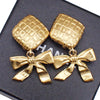 Secondhand Chanel Vintage Clip On Bow Earrings