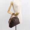 Celine Vintage Macadam Handbag Canvas and Leather