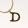 Secondhand Christian Dior D logo Pendant Necklace
