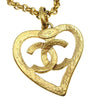 Secondhand Chanel CC Heart Pendant Necklace