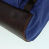Secondhand Prada Logo Backpack Blue Canvas Bags